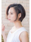 前下がり後頭部ふんわりショートボブ★