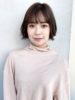 アイティー バイ アルバム 浦和店(IT by ALBUM) ふんわりショート_ココアブラウンフリンジウェーブ_37118