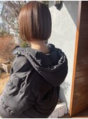 ミニボブ×ナチュラルストレート