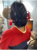 【結婚式・成人式・卒業式】〈ロング〉ふわふわアップスタイル