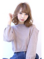 オーロ(ORO)&nbsp;ふんわりボブの抜け感ベージュカラー