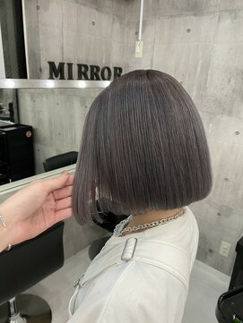 ワンズミラー 海老名店(ONE's MIRROR) 切りっぱなし/ハイライト/ケアブリーチ/ダブルカラー[海老名駅]