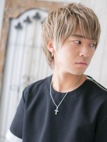 モッズヘア メン 新所沢店(mod's hair men)&nbsp;モテ髪の外国人風ブリーチカラーミニウルフE新所沢