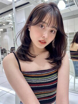 ボタン シブヤ(VOTAN SHIBUYA) ラベンダー/グレージュ/韓国ヘア/渋谷/レイヤー/顔まわり