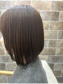 大人かわいい前下がりボブ
