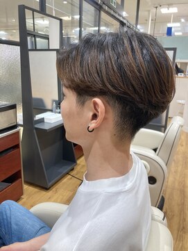 ヘアーズ ゼノン ルクアイーレ店(HAIR'S ZENON) センターパート×ニュアンスパーマ