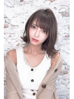 マックスビューティーギンザ(MAXBEAUTY GINZA)　&nbsp;小顔外ハネミディアムラベンダーベージュ【銀座/銀座駅】