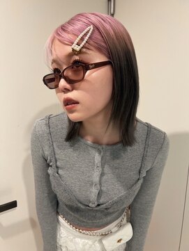 ペレ 梅田(PELE) 前髪/アンブレラカラー/こなれミディ/イメチェン/ウェーブパーマ