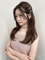 ユーフォリア 銀座(Euphoria)&nbsp;【Conomi】グレージュ ブリーチなしダブルカラー 顔周りレイヤー