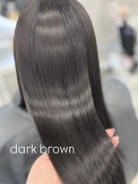 エヌアイ オモテサンドウ(ni omotesando) ダークブラウンカラー 寒色カラー 透明感カラー ケアカラー