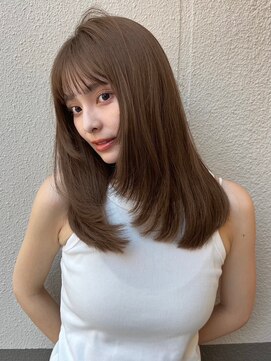 ユーフォリア 新宿店(Euphoria) レイヤーロング美髪くびれワンカールシルキーグレージュ