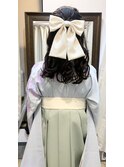 【STORIA川崎店】袴×ハーフアップ×リボン