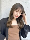 髪質改善＊透明感アッシュベージュワンレン＊美髪【Zina横浜】