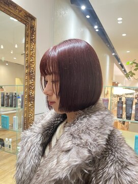 クレオヘア インターナショナル 八丁堀店 wine red color