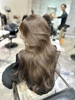 アクション 心斎橋店(ACTION)&nbsp;20代30代レイヤーカット　オリーブグレージュ　韓国ヘア