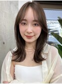 簡単スタイリング/伸ばしかけヘア/小顔ヘア/ブリーチなしカラー