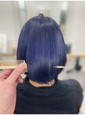 ビビットブルー☆ ハイトーンカラー　【新宿】