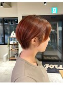#noi_style 丸みショート×オレンジブラウン