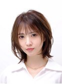 くびれヘア/アプリコットオレンジ/ハイライトカラー/麻布