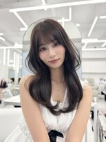 アマトウキョウスマートサロン(AMA TOKYO×Smart Salon)&nbsp;韓国ヘア　2wayバング  レイヤーカット くびれヘア  顔周り
