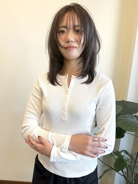 Idk ハッシュレイヤーカット/ヘーゼルブラウン