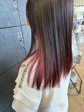 アース 南福島店(HAIR&MAKE EARTH) インナー×ピンクカラー