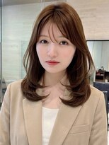 ケーツー エム 京都ラクエ(k-two emu)&nbsp;ミディアムレイヤーカット*顔周りカット*髪質改善トリートメント