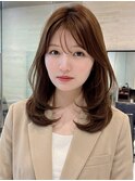 ミディアムレイヤーカット*顔周りカット*髪質改善トリートメント