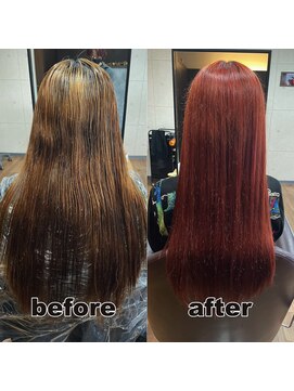 モンド ヘアクリエーション 下荒田店(monde hair creation) 【monde】before × after × 髪質改善