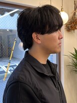 ピコット(P cott)&nbsp;ルーズパーマシースルーマッシュシャドウパーマメンズカット