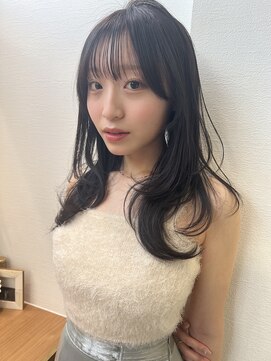 ロンドアベニール 北千住(Lond avenir) ミルクティーベージュ/レイヤーボブ韓国巻き顔周りカット/北千住