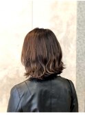 大人ガーリー/20代/30代/40代/暗髪/オン眉ショート/ウルフ/ボブ