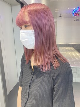 ゲーム 原宿店(GAME) ピンクベージュ/ダブルカラー/ケアブリーチ/髪質改善/原宿