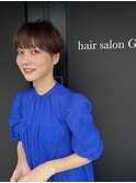 【竹之内蔵人】小顔ライン/大人耳掛けショート/くせ毛風パーマ