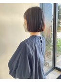 切りっぱなしボブ 酸性ストレート