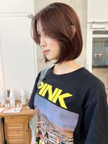 ノエ(noe)&nbsp;レイヤーボブ×オレンジブラウン