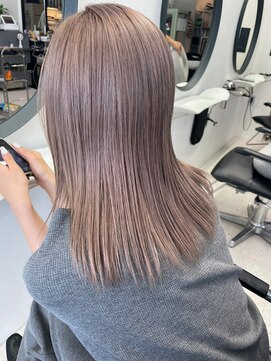 ヒビヲ(HIBIO) ハイトーンカラーミルクティーベージュケアブリーチダブルカラー