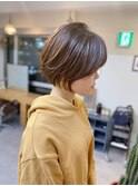 グラデーションボブ/ショートボブ/丸みボブ　渋谷