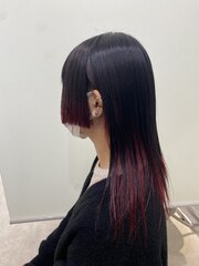 札幌駅/大通り/髪質改善 姫カット&グラデーションインナーカラー