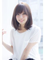 ラフ フロム ガーデン(Laf from GARDEN)&nbsp;【寺尾拓巳】大人かわいいグレージュひし形ストレートミディ