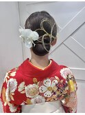 タイトシニヨン　成人式卒業式