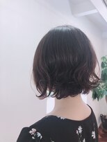 ヘアーアンドメイクアップモパ&nbsp;ボブパーマスタイル