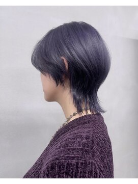 イロハ(IROHA) センターパートウルフ × シルバーパープル