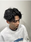 スパイラルセンターパート/メンズカット/メンズ/スパイラル
