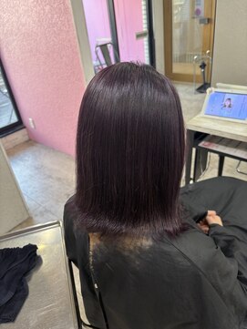 アジールヘア 所沢プロペ通り店(agir hair) ラベンダーグレージュ外ハネボブ美髪ケアブリーチ所沢韓国