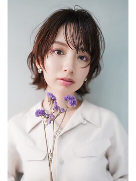 ギークス(GEEKS) 【GEEKS渋谷】ブリーチなし/ピンクブラウン/ボブウルフ/春カラー