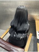 #韓国風カラー#ブルーブラック#透明感カラー