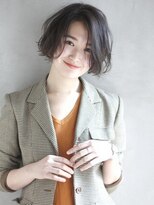 [K-two銀座]大人の毛先パーマ/センシュアルショートボブ/黒髪