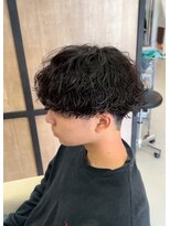 メンズギフト(men's GIFT)&nbsp;波巻きツイストスパイラルマッシュツーブロック刈り上げ