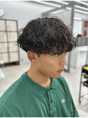 波巻きパーマ